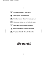 Groupe Brandt AD549BE1 Manuale del proprietario