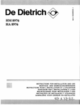 De Dietrich HA8976E1 Manuale del proprietario
