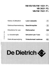 De Dietrich VW7631F1 Manuale del proprietario