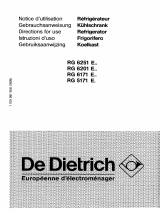De Dietrich RG5165E1 Manuale del proprietario