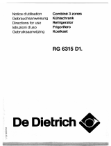 De Dietrich RG6315D1 Manuale del proprietario