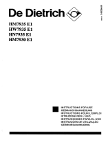 De Dietrich HW7935E2 Manuale del proprietario