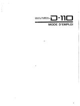 Roland D110 Manuale del proprietario
