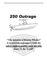 Boston Whaler 250 Outrage Manuale del proprietario
