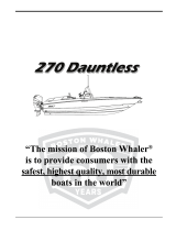 Boston Whaler 270 Dauntless Manuale del proprietario
