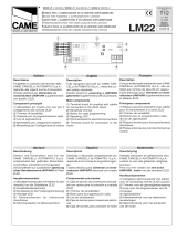 CAME LM22 Manuale del proprietario