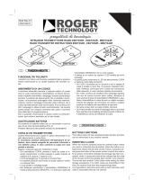 Roger Technology E80 & M80 Manuale del proprietario