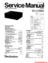 Technics SU-VX800 - service Manuale utente