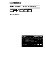 Roland CR-1000 Manuale del proprietario