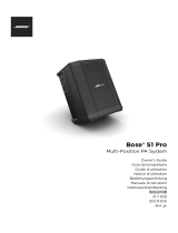 Bose S1 Pro Cover Bundle Manuale utente
