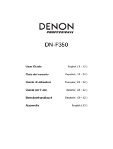 Denon Pro­fes­sional DN-F350 Manuale utente