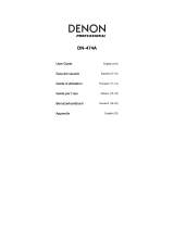Denon Pro­fes­sional DN-474A Manuale utente