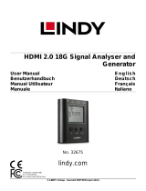 Lindy HDMI 2.0 18G Signal Analyser Manuale utente