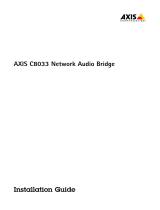 Axis C8033 Manuale utente