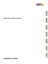 Axis P7216 Manuale utente