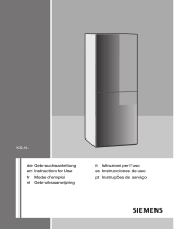 Siemens Free-standing fridge-freezer Manuale del proprietario