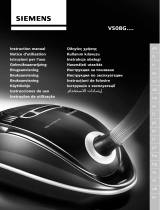 Siemens VS08G Serie Manuale utente