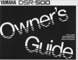 Yamaha DSR500 Manuale del proprietario