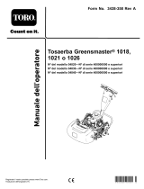 Toro Greensmaster 1018 Mower Manuale utente