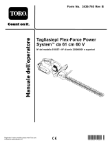 Toro Flex-Force Power System 24in 60V Hedge Trimmer Manuale utente