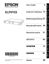 Epson ELPIF03 Projector Interface Board DisplayPort Guida utente