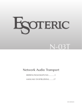 Esoteric N-03T Manuale del proprietario