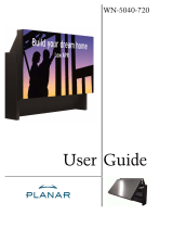 Planar WN-5040-720 Manuale utente