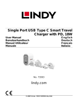 Lindy 18W USB Type C PD Charger, Multi Country Manuale utente
