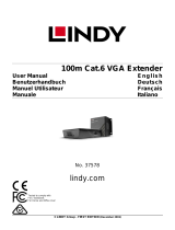Lindy 100m Cat.6 VGA Extender Manuale utente