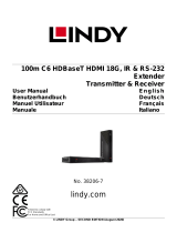 Lindy 100m Cat.6 HDMI 18G, IR & RS-232 HDBaseT Extender, Receiver Manuale utente
