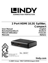 Lindy 2 Port HDMI 10.2G Splitter, Compact Manuale utente