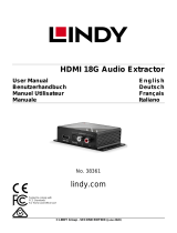 Lindy HDMI 18G Audio Extractor Manuale utente