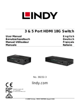 Lindy 3 Port HDMI 18G Switch Manuale utente
