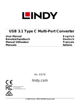 Lindy USB 3.1 Type C Multi-Port Converter Manuale utente