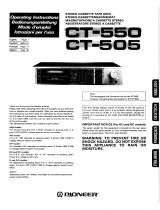 Pioneer CT-550 Manuale del proprietario