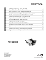 Festool TSC 55 Li 5,2 REBI-Plus/XL-SCA Manuale utente