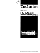 Technics RSM222 Manuale del proprietario