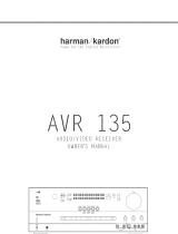 Harman Kardon AVR 135 Manuale del proprietario