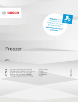 Bosch Tabletop upright freezer Istruzioni per l'uso
