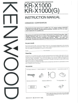 Kenwood KR-X1000 Manuale utente