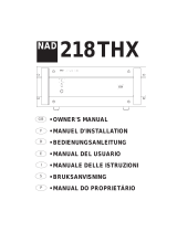 NAD 218 THX Manuale del proprietario