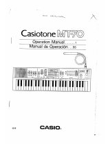 Casio Casiotone MT-70 Istruzioni per l'uso