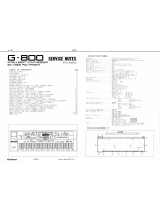 Roland G-800 Service Notes