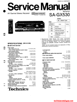 Technics SA-GX530 Manuale utente