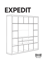 IKEA EXPEDIT TV STORAGE UNIT 73X73" Instructions Manual