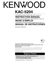Kenwood KAC-5204 - 350 Watt Max Power Stereo Amplifier Manuale utente
