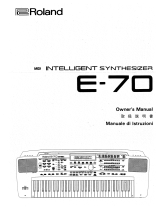 Roland E-70 Manuale del proprietario
