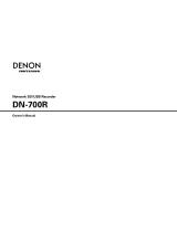 Denon DN-700R Manuale del proprietario