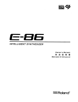 Roland E-86 Manuale del proprietario