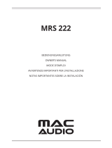 MAC Audio MRS 222 Manuale del proprietario
